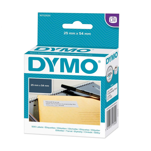 Etykiety Dymo LabelWriter papierowe białe 54x25mm na adres zwrotny