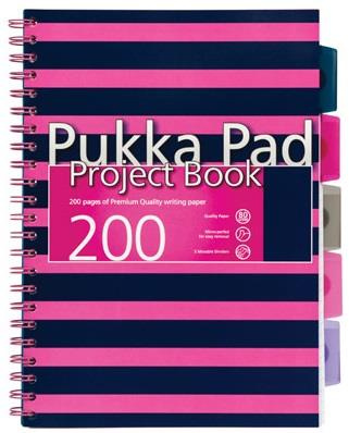 Kołozeszyt A4 w kratkę 200 stron Pukka Pad Project Book Navy