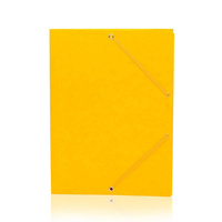 Teczka z gumką Donau A4 preszpanowa żółty