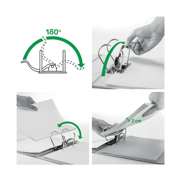 Segregator A4 szeroki 82mm Leitz 180 Active zielony