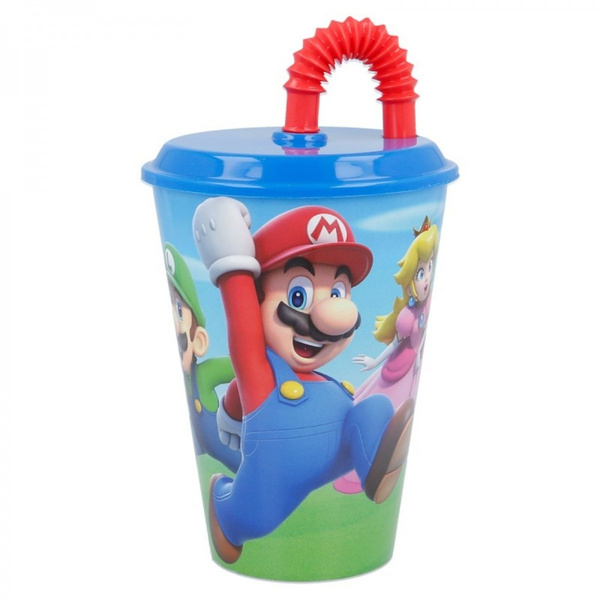 Kubek ze słomką Super Mario 430 ml