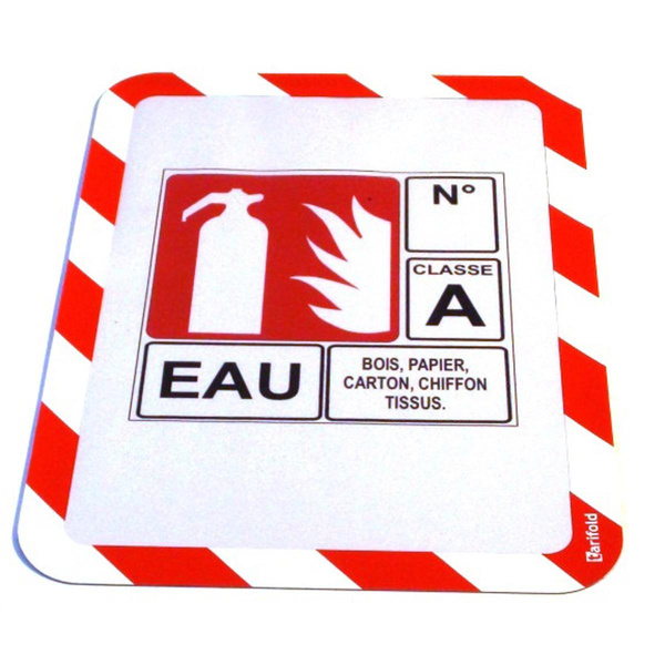 Kieszeń samoprzylepna Djois x Tarifold Magneto Safety biało-czerwona