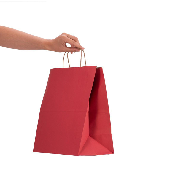 Torba papierowa ekologiczna 305x170x340 mm bordowa