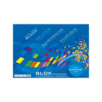 Blok techniczny kolorowy A3 170g 25 kartek Kreska