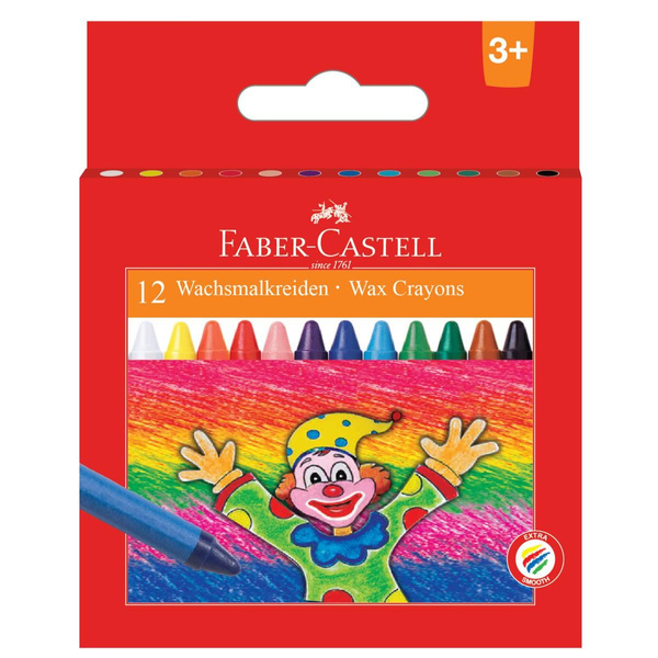 Kredki woskowe Faber Castell 12 kolorów