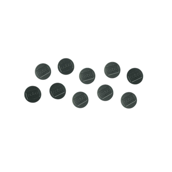 Magnesy Nobo do tablic suchościeralnych 38mm udźwig 2,5kg czarny