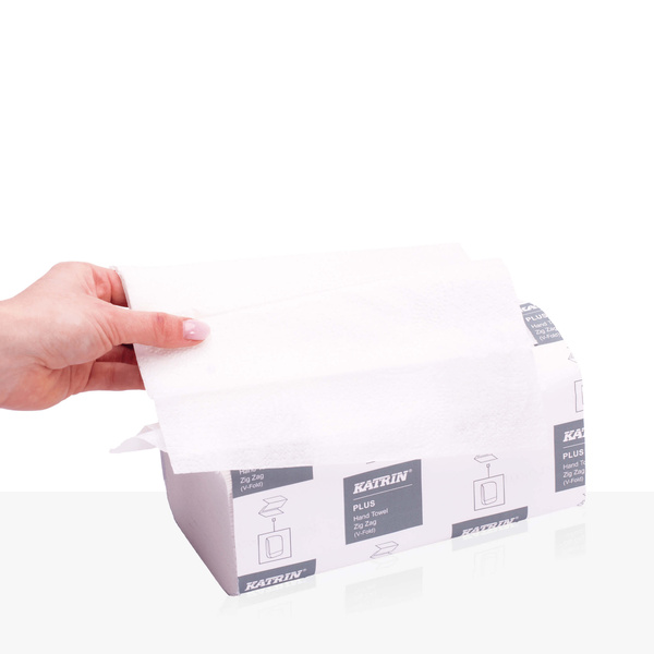 Ręczniki papierowe ZZ białe Katrin Plus 200 listków