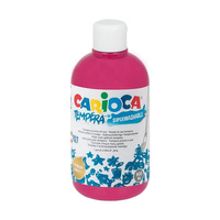 Farba tempera różowa ciemna 500ml Carioca