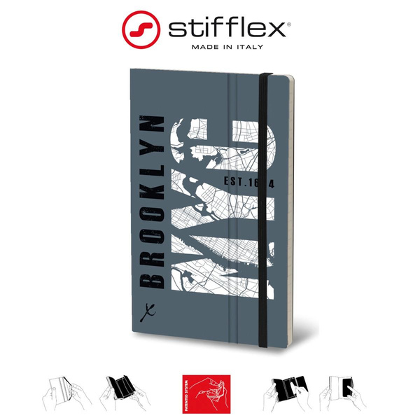 Notatnik Stifflex Brooklyn 13x21cm 192 strony