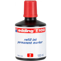 Tusz do uzupełniania markerów permanentnych e-T100 Edding czerwony