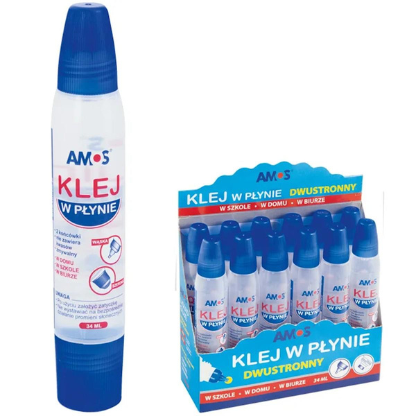 Klej w płynie dwustronny Amos 34ml