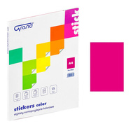 Etykiety samoprzylepne Grand 062 A4 różowe