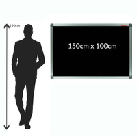 Tablica kredowo magnetyczna 150x100 cm czarna Classic Memobe