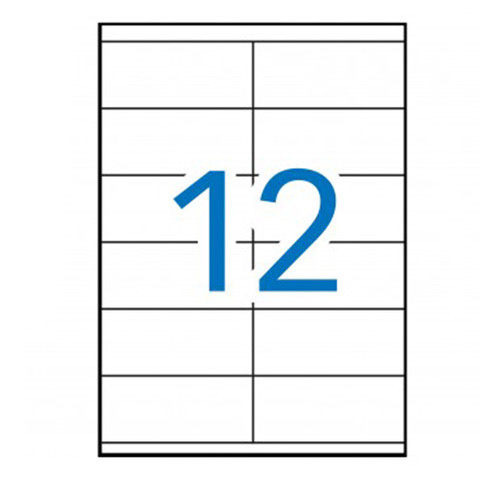 Etykiety samoprzylepne Multi 3 uniwersalne białe 105x48mm