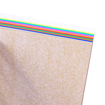 Bibuła gładka w bloku Fiorello A4 12 kolorów x5 arkuszy