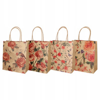 Torba prezentowa Kraft Róże Incood 21x25cm