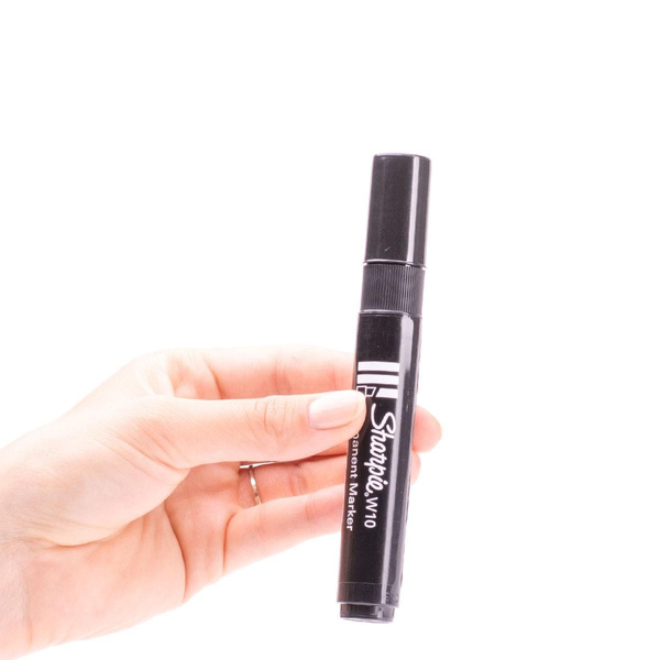 Marker permanentny Sharpie W10 końcówka ścięta czarny