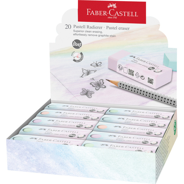 Gumka do mazania pastelowa Faber Castell Dust free