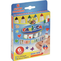 Pisaki stemple 6 kolorów Carioca