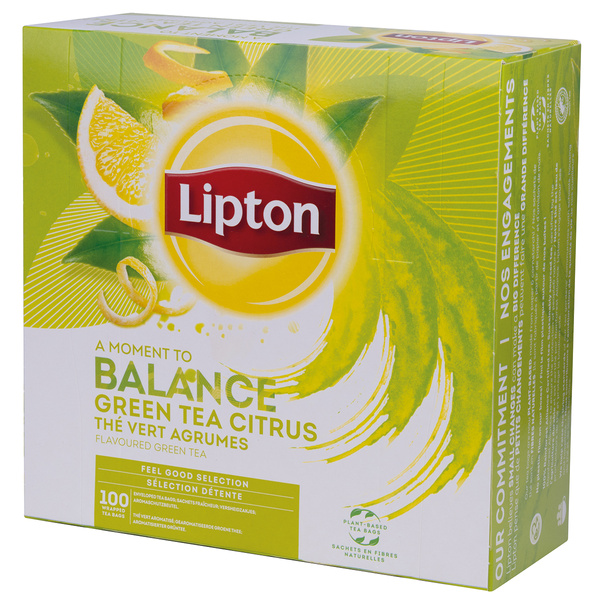 Herbata Lipton Green Tea citrus 100 torebek