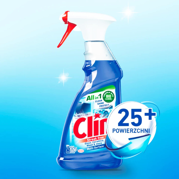 Płyn do szyb Clin uniwersal 500 ml niebieski