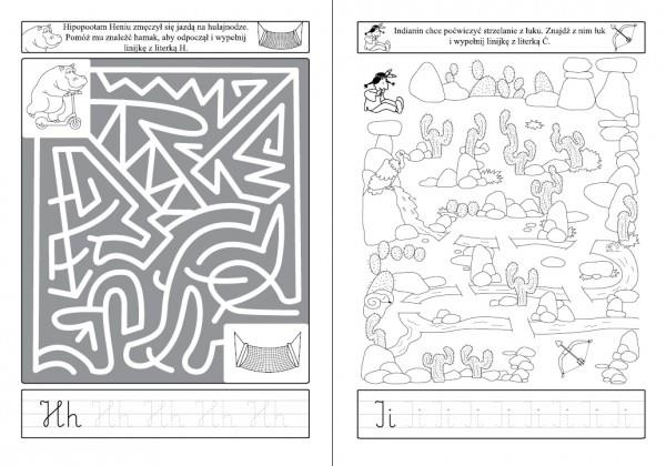 Kolorowanka Łamigłówki - Przejdź Labirynt