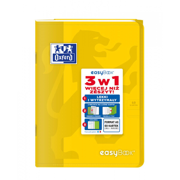 Zeszyt Oxford Easybook A5 w linię 60 kartek