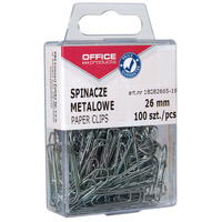 Spinacze metalowe 26mm Office Products