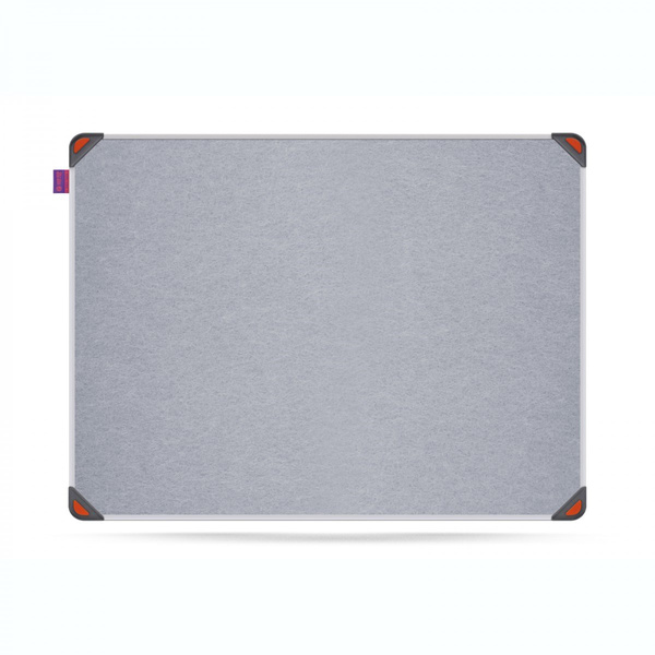 Tablica filcowa w ramie aluminiowej 60x45 cm Memobe Idea szara