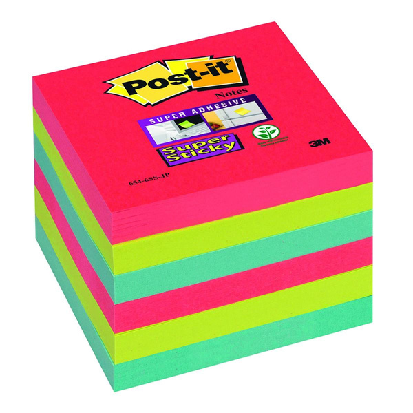 Karteczki samoprzylepne 76x76mm Post-it Super Sticky paleta bora bora