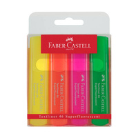 Zakreślacze pastelowe Faber Castell Textliner 1546 4 sztuki