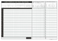 Karta ewidencji czasu pracy A4