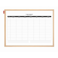 Planer tygodniowy magnetyczny suchościeralny 60x40 cm Memobe beżowy