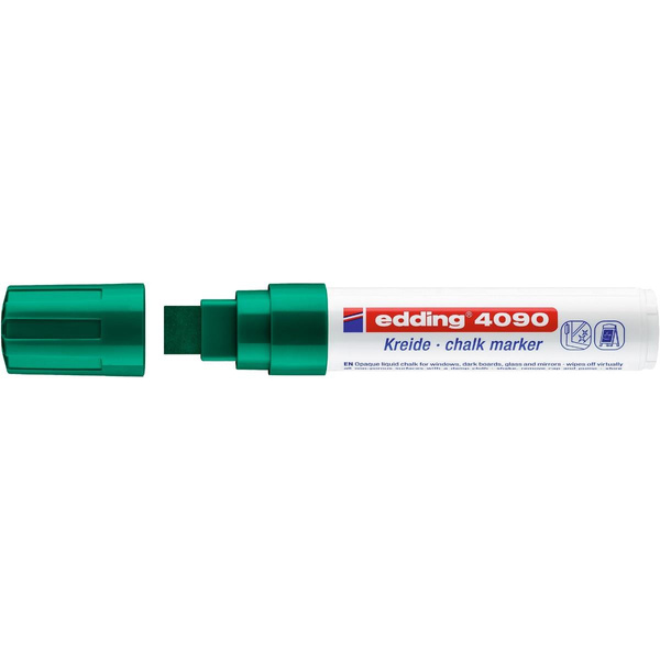 Marker kredowy Edding 4090 końcówka ścięta 4-15mm zielony