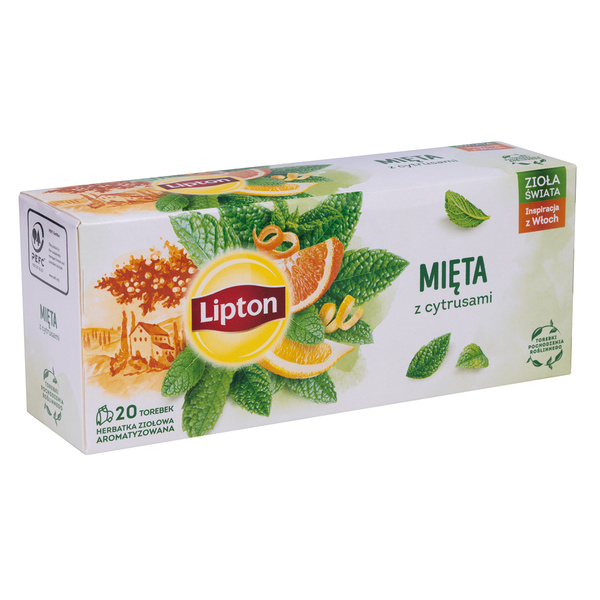 Herbata Lipton mięta z cytrusami 20 torebek