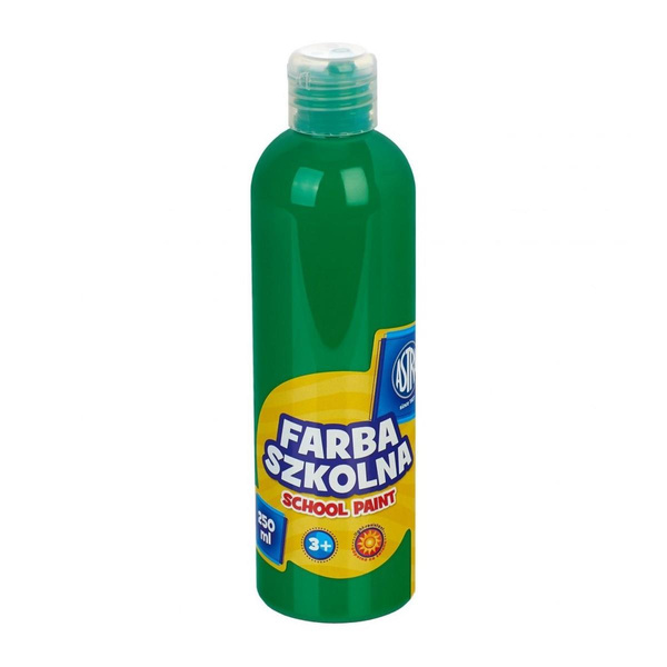 Farba plakatowa w butelce 250ml zielona jasna Astra