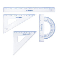 Zestaw geometryczny 4 elementy 20 cm transparentny Donau
