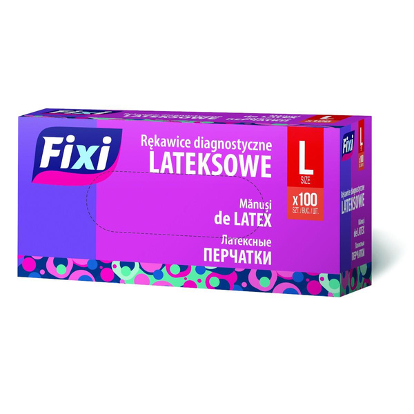 Rękawice lateksowe Fixi rozmiar L