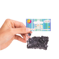 Cekiny metalizowane czarne 8mm 10g