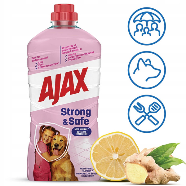 Płyn do szyb Ajax Strong Safe 1l