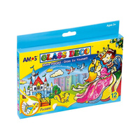 Farby witrażowe 12 kolorów Zamek Amos