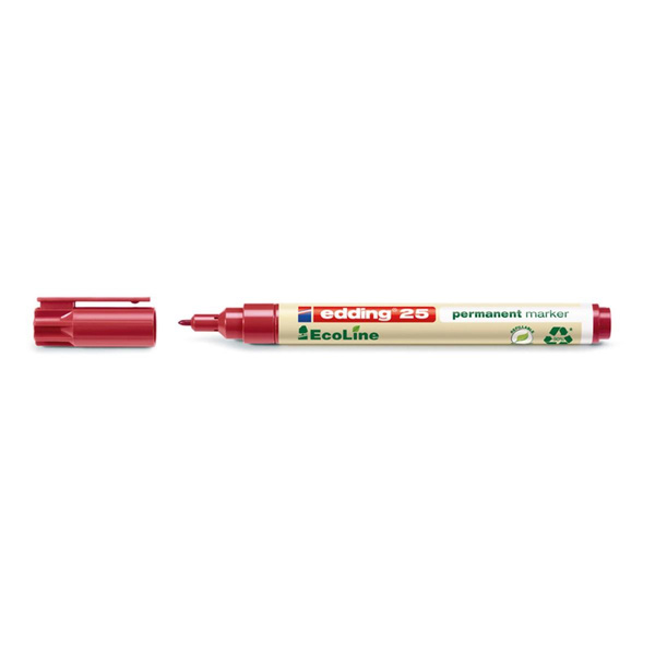 Marker permanentny Edding 25 Ecoline czerwony