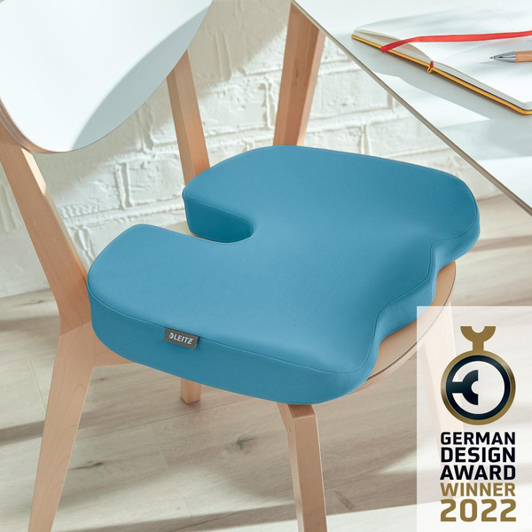 Poduszka ortopedyczna na krzesło Ergo Cosy Leitz niebieski
