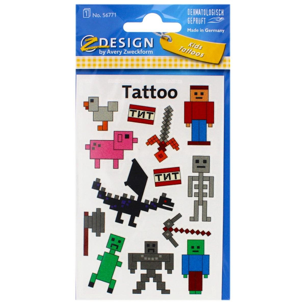 Tatuaże naklejki Minecraft Zweckform Kids