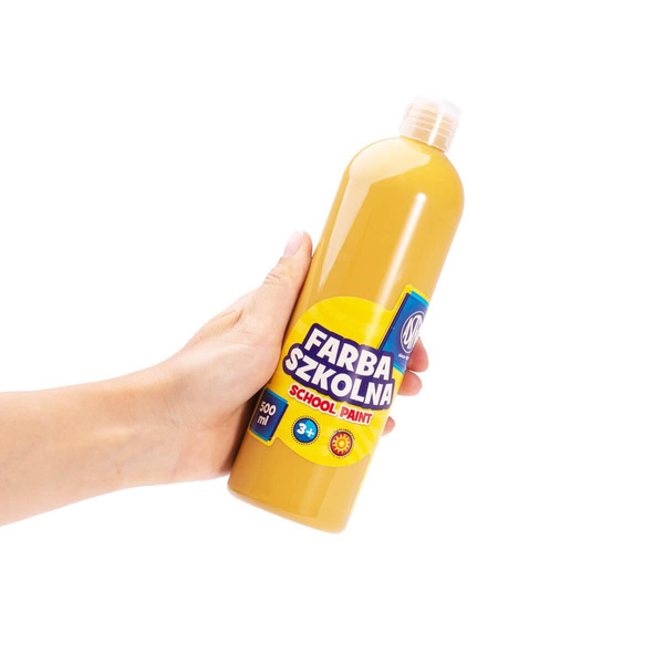 Farba plakatowa w butelce 500ml brązowa jasna Astra
