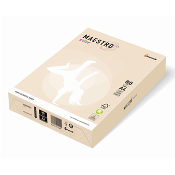 Papier ksero kolorowy A4 80g kremowy pastelowy Maestro Color CR20