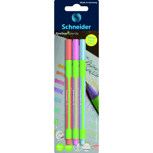 Zestaw pastelowych cienkopisów Schneider Line-Up 3 kolory