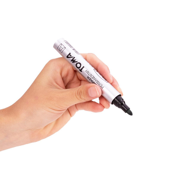 Marker permanentny Toma 090 końcówka okrągła czarny