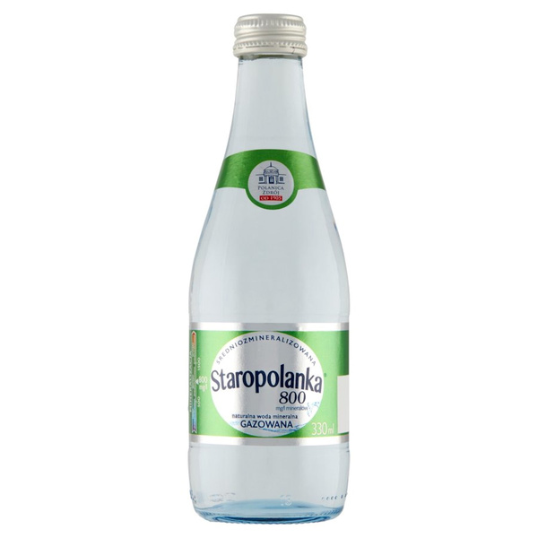 Woda Staropolanka gazowana szkło 330ml