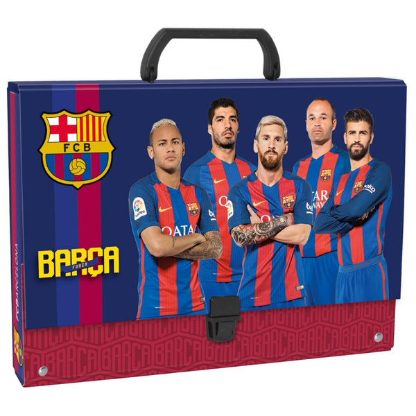 Teczka z rączką dla dzieci FC Barcelona